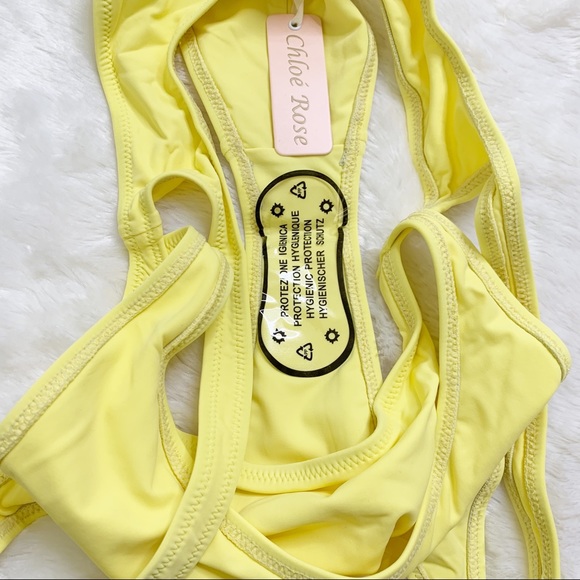 Chloe Rose Surf’s Up 1-Piece Swimsuit Yellow - Picture 8 of 12